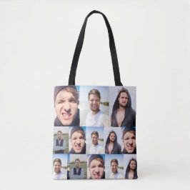 FotoCollage Zieh dein Gesicht auf Tasche