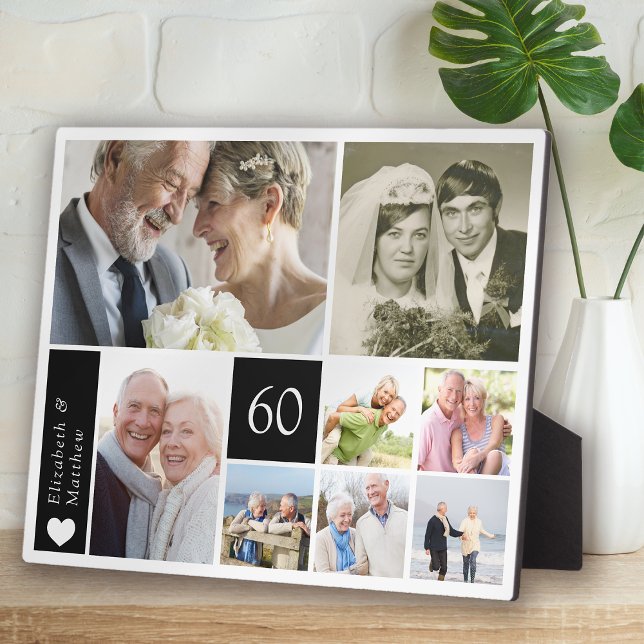 FotoCollage zum 60. Hochzeitstag Fotoplatte (Von Creator hochgeladen)