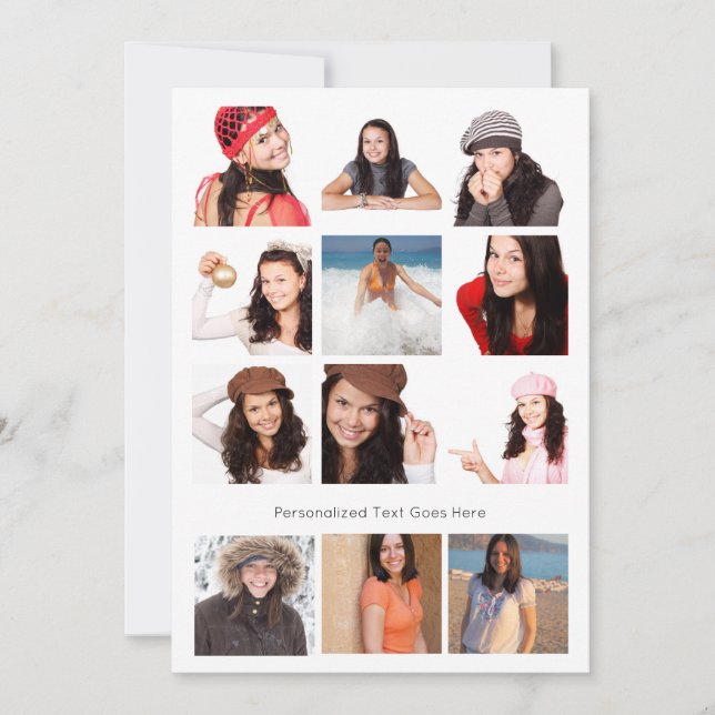 FotoCollage Zwölf Foto Personalisiert (Vorderseite)