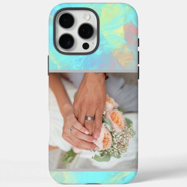 Fotofertiger Pastellopal iPhone 16 Pro Max Hülle (Rückseite)