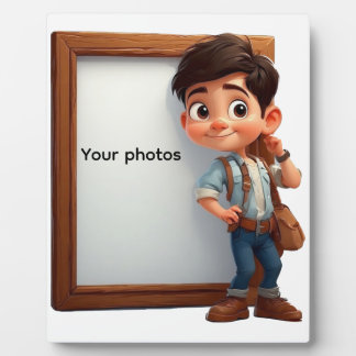 Fotoframe-Design mit Jungen - Heb deinen Moment Fotoplatte
