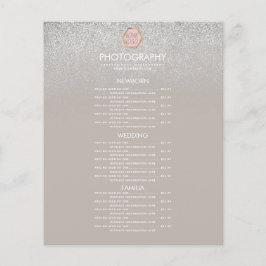 Fotogeschäft Silver Glitzer Your Logo Menu