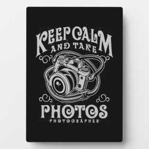 Fotograf Behielt Ruhe und nahm Fotos Fotoplatte