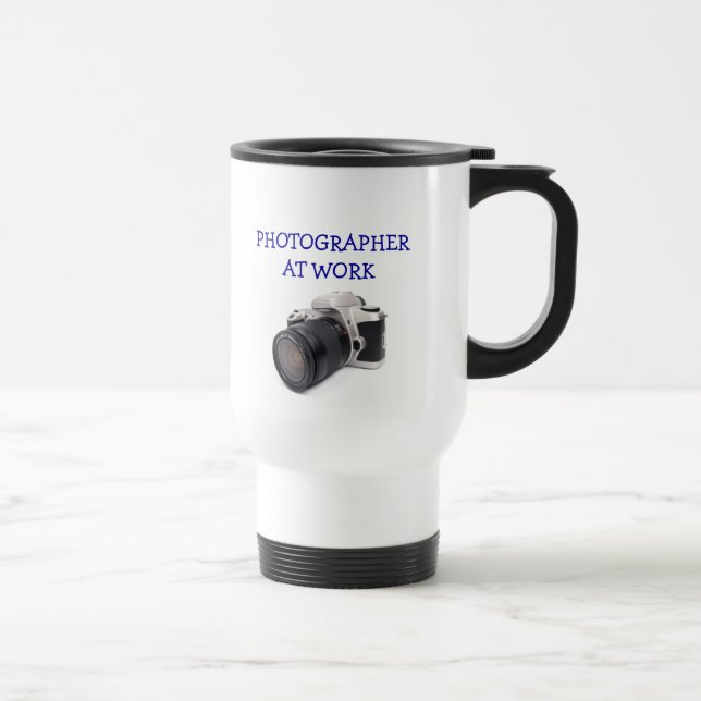 FOTOGRAF BEI der ARBEIT - Reise-Tasse Reisebecher (Rechts)