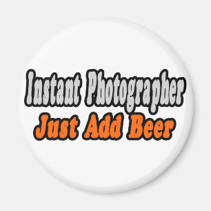 Fotograf...Bier hinzufügen Magnet
