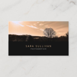 Fotograf Business Card Sepia Landscape Visitenkarte