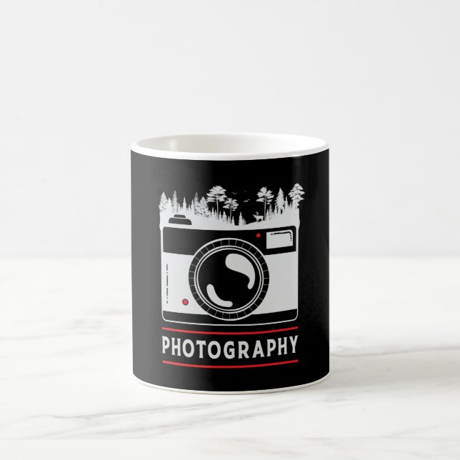 Fotograf Camera Lens Funny Gift Kaffeetasse (Mittel)
