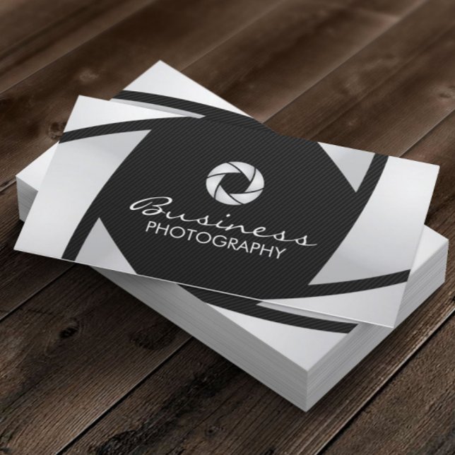 Fotograf Camera Shutter Moderne Fotografie Visitenkarte (Von Creator hochgeladen)