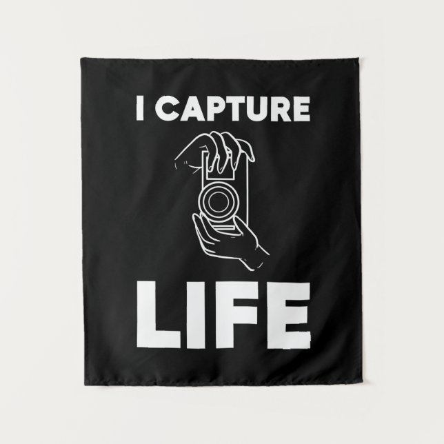 Fotograf Capture Life Wandteppich (Vorderseite)