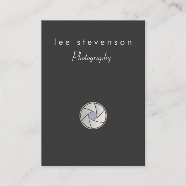 Fotograf Chubby Business Card Visitenkarte (Vorderseite)