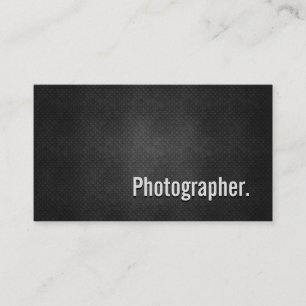 Fotograf Cool Black Metal Einfachheit Visitenkarte