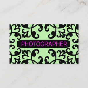 Fotograf Damask Visitenkarte