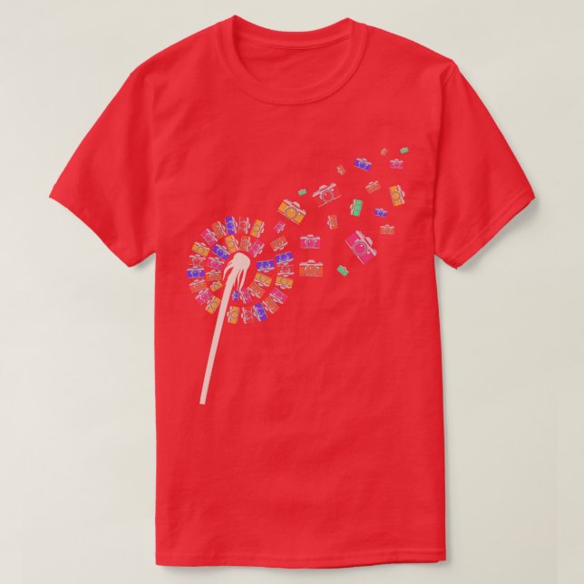 Fotograf Dandelion Camera Fotograf T-Shirt (Design vorne)