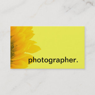 Fotograf des Sonnenblume-gelber MakroblumenFoto-  Visitenkarte