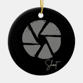 Fotograf Design Vintage Blende Retrokamera Keramik Ornament