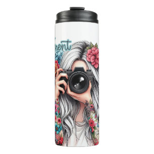 Fotograf erfassen jeden Augenblick Thermosbecher