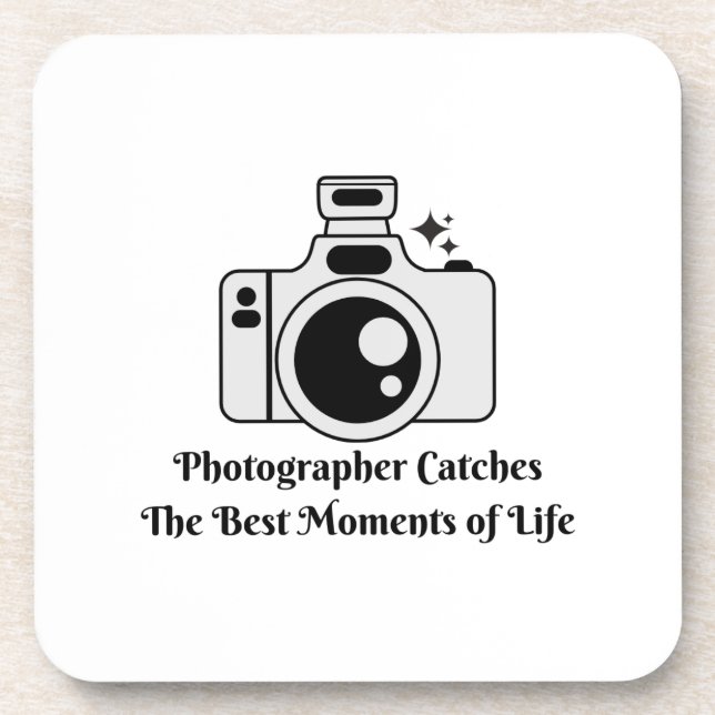 Fotograf fängt die besten Momente des Lebens ein Getränkeuntersetzer (Vorderseite)