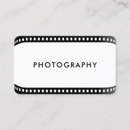 Fotograf Film Roll Kamera Schwarz-Weiß Visitenkarte