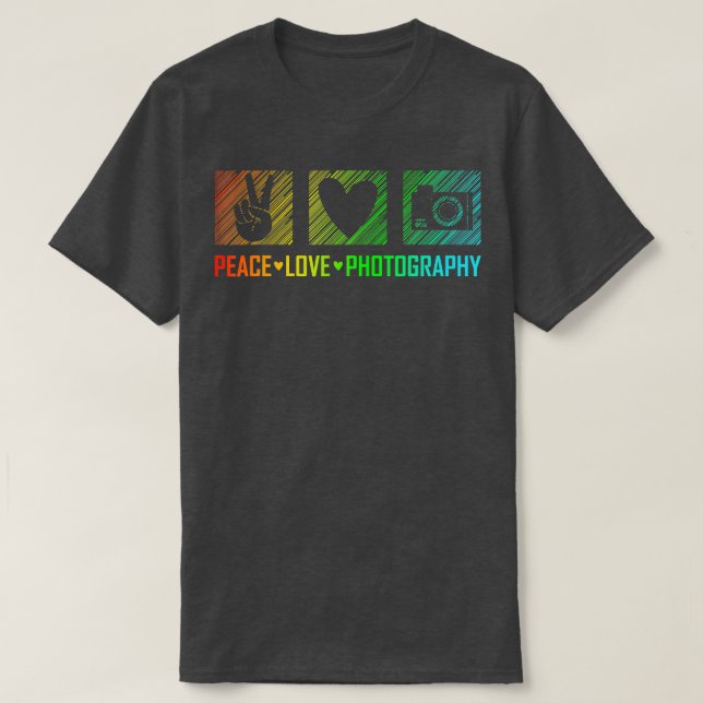 Fotograf Foto Harmony Peace Liebe Fotografie T-Shirt (Design vorne)