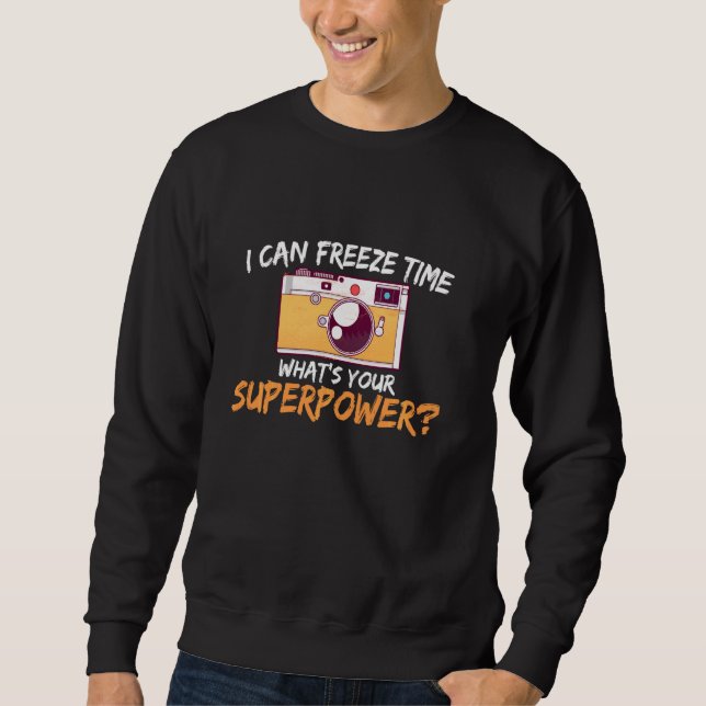 Fotograf Foto Hobby Camera Lens Fotografy Sweatshirt (Vorderseite)