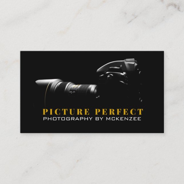 Fotograf, Fotografie, Kamera-Visitenkarte Visitenkarte (Vorderseite)