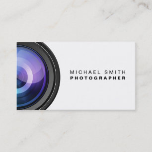 Fotograf-Fotografie-Kameraobjektiv beruflich Visitenkarte