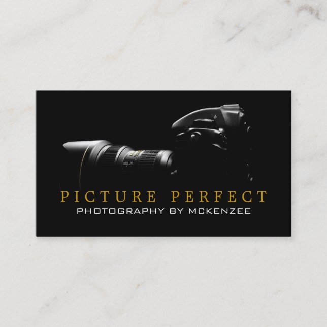 Fotograf Fotokamera Business Card Visitenkarte (Vorderseite)