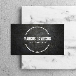 Fotograf Fotokamera Lens Business Card Visitenkarte