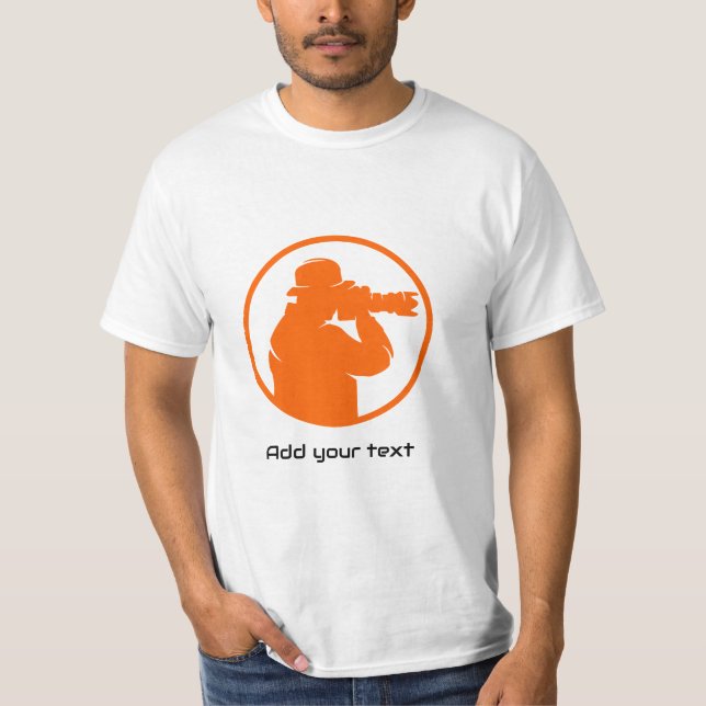 Fotograf fügt hier Ihren Text hinzu/erstellt einen T-Shirt (Vorderseite)