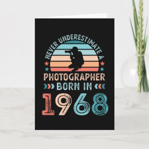 Fotograf geboren 1968 60. Geburtstagsgeschenk Karte