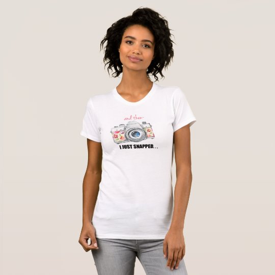Fotograf gerade gerissen T-Shirt