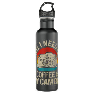 Fotograf Gift Coffee & Camera Funny Vintag Ph Edelstahlflasche