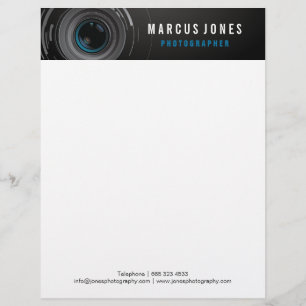 Fotograf Kameraobjektiv Branding Briefkopf