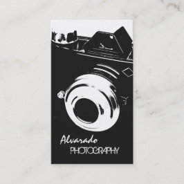 Fotograf Kreative Retro Schwarz-weiße Kamera Visitenkarte