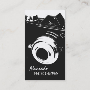 Fotograf Kreative Retro Schwarz-weiße Kamera Visitenkarte