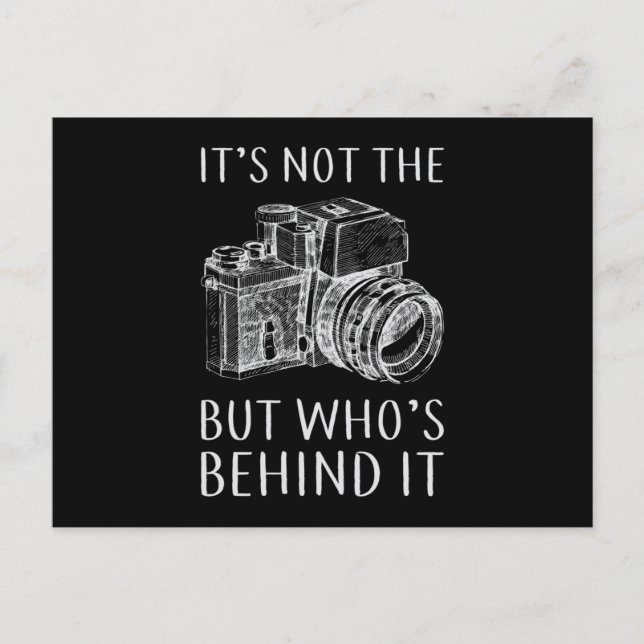 Fotograf Lens Camera Funny Gift Postkarte (Vorderseite)