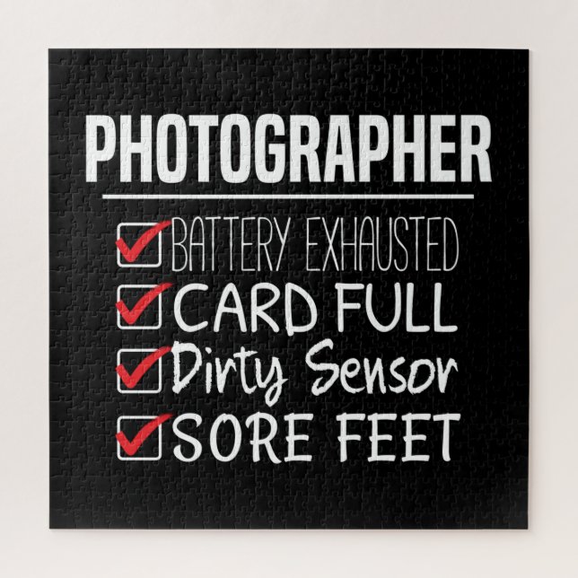 Fotograf Life - Funny Fotografy Checklist (Vertikal)