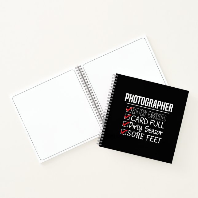 Fotograf Life - Funny Fotografy Checklist Notizbuch (Innenseite)