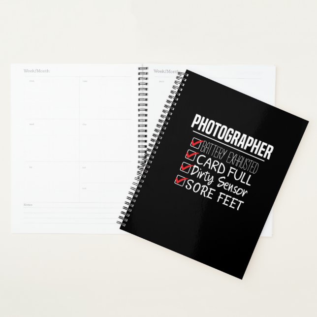 Fotograf Life - Funny Fotografy Checklist Planer (Anzeige)