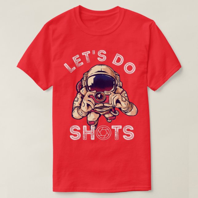 Fotograf machen Fotos Astronaut C T-Shirt (Design vorne)