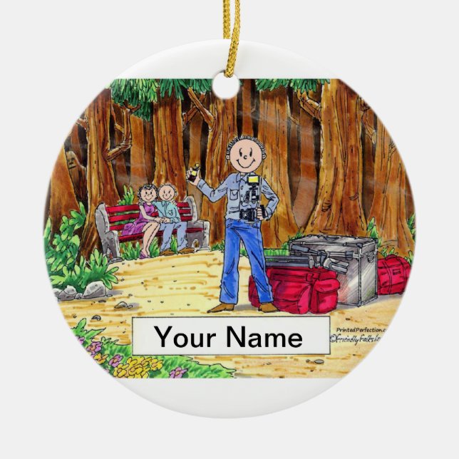 Fotograf - männlich keramikornament (Vorne)