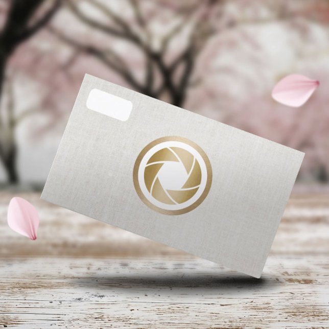 Fotograf Moderne Kamera Elegante Fotografie Visitenkarte (Von Creator hochgeladen)