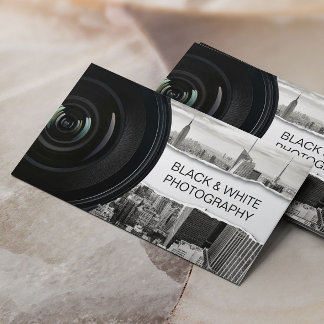Fotograf Moderne Schwarz-Weiß-Fotografie Visitenkarte