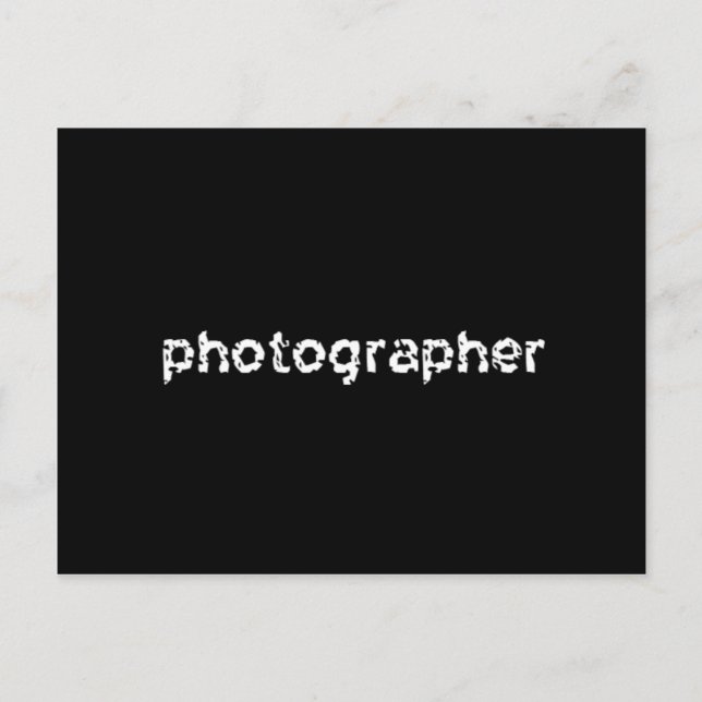 Fotograf Postkarte (Vorderseite)
