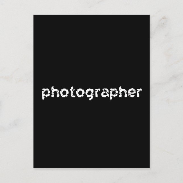 Fotograf Postkarte (Vorderseite)