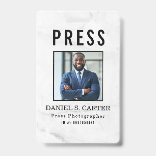 Fotograf Pressejournalist Ausweis Individuelles Ab
