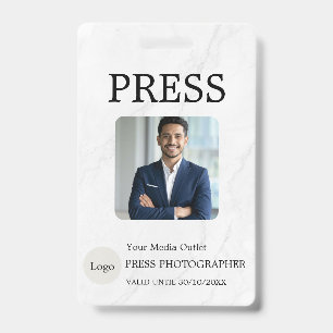 Fotograf Pressejournalist ID-Karte Benutzerdefinie Ausweis