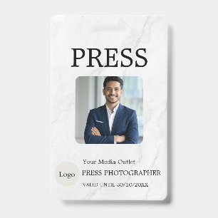 Fotograf Pressejournalist ID-Karte Benutzerdefinie Ausweis