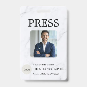 Fotograf Pressejournalist ID-Karte Benutzerdefinie Ausweis