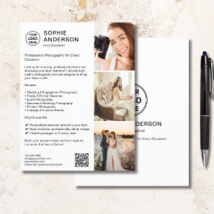 Fotograf Professionelle Fotografie Geschäft Flyer